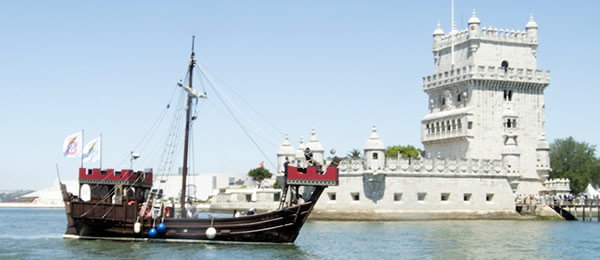 aluguer barco replica lisboa